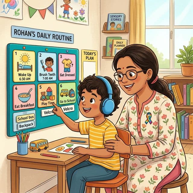 How Visual Routines Help Children with Autism Worldwide