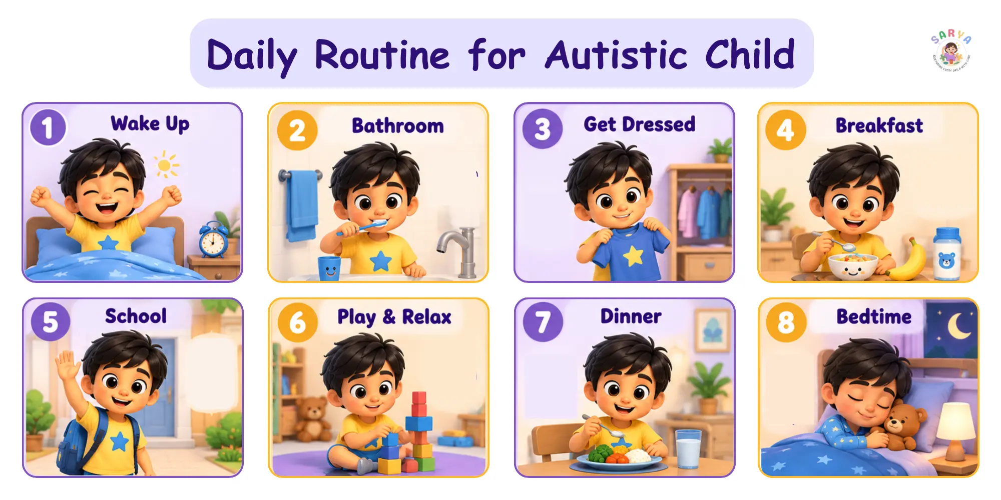 Daily Schedule for Autistic Child